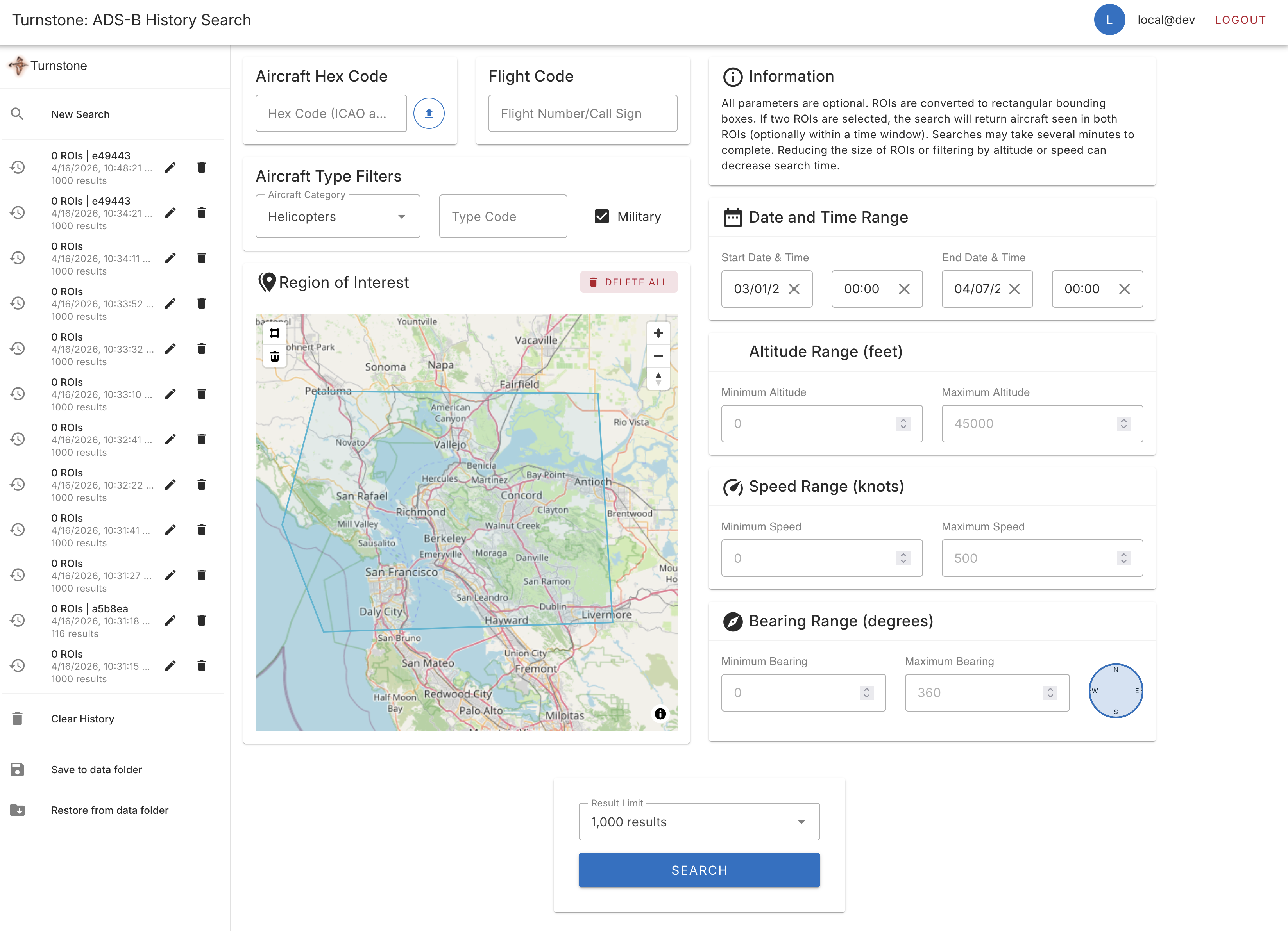 Turnstone search interface